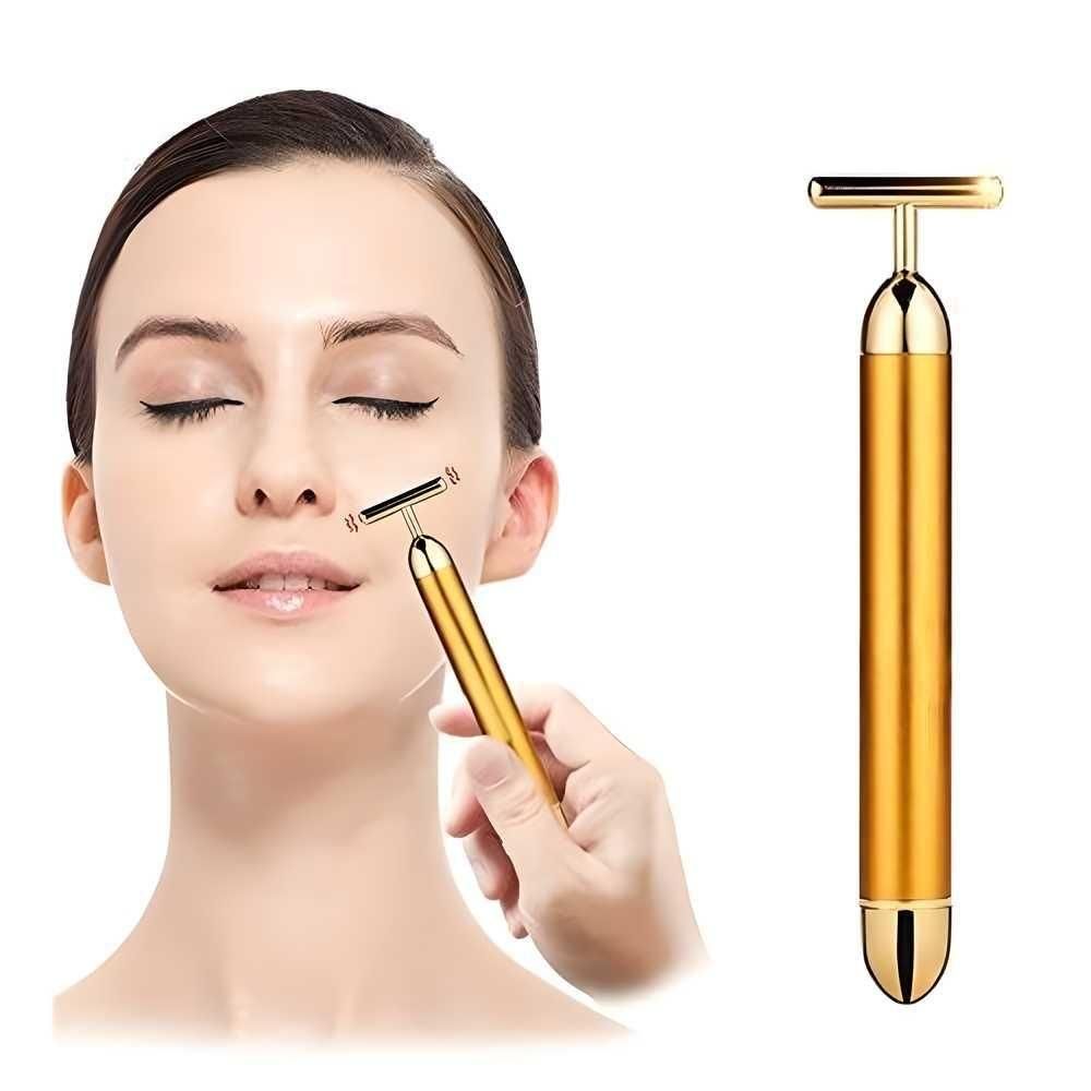 24K Gold Energy Electric Facial Massage Roller
